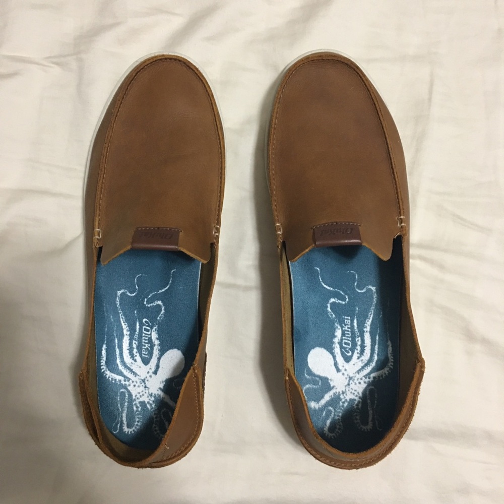 Olukai Brown Leather Shoes
